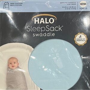 Halo SleepSack Swaddle in Soft Blue